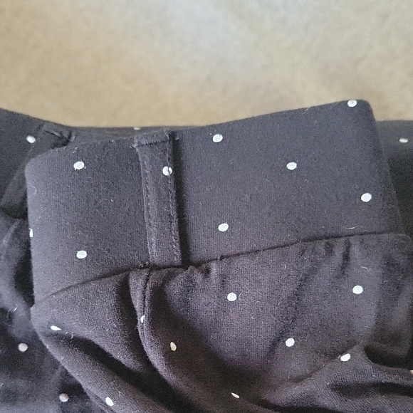 Torrid Black Maxi Skirt Modest Polka Dot White Size 0 - Picture 9 of 11